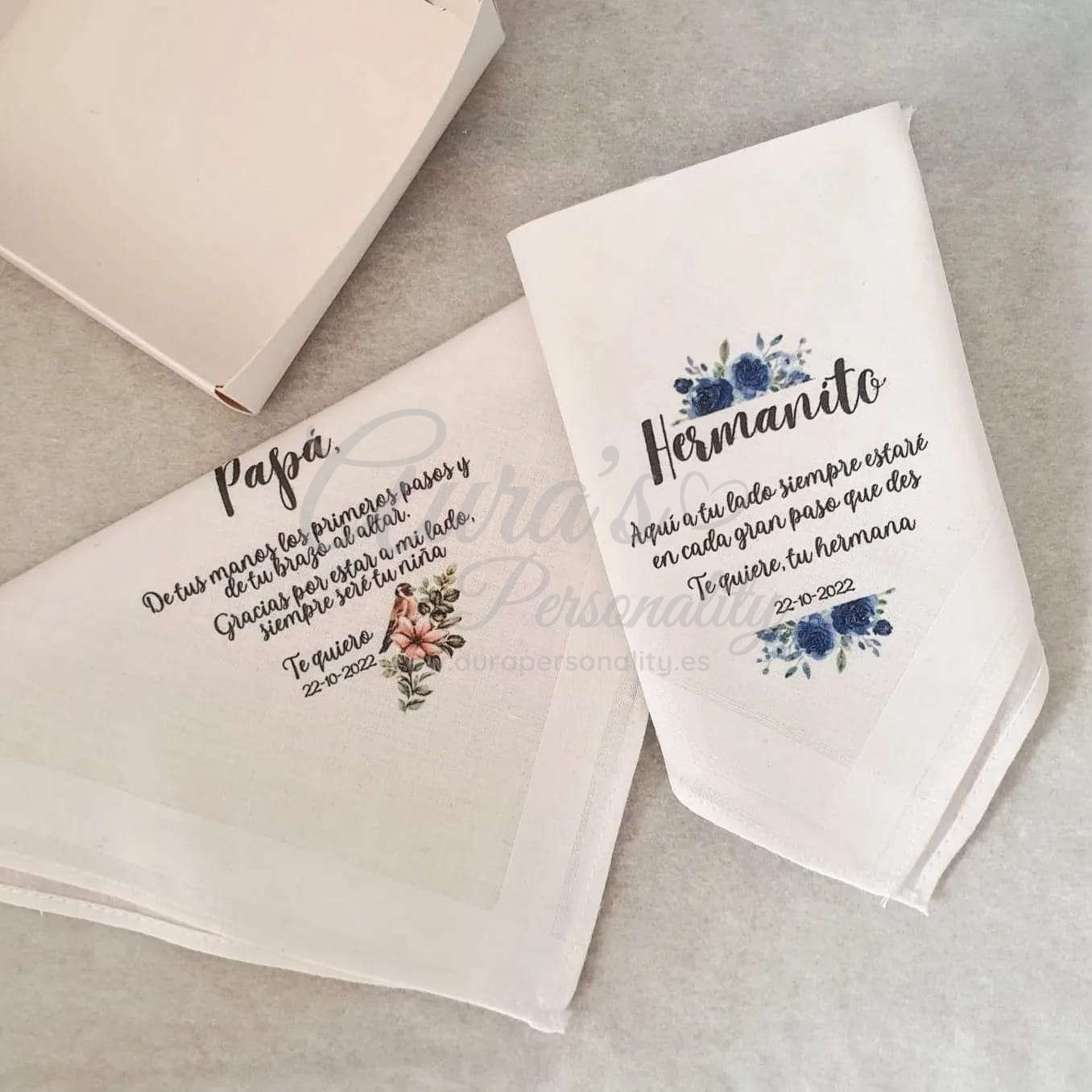 Pa uelo Boda Personalizado Hermano Y Pap Regalo Emotivo Aura s pa-uelo-boda-personalizado-hermano-y-pap-regalo-emotivo-aura-s